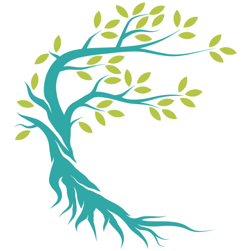 An icon of a tree with some leaves.