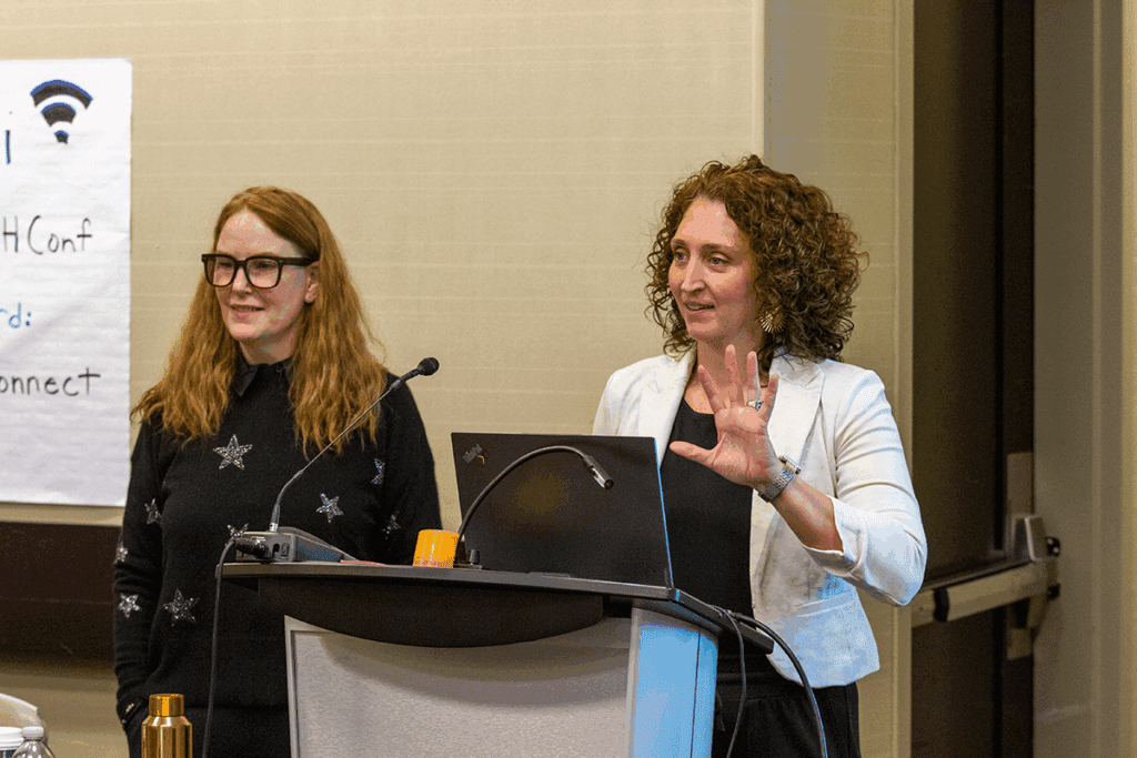 Instructors giving a Wise Training session.