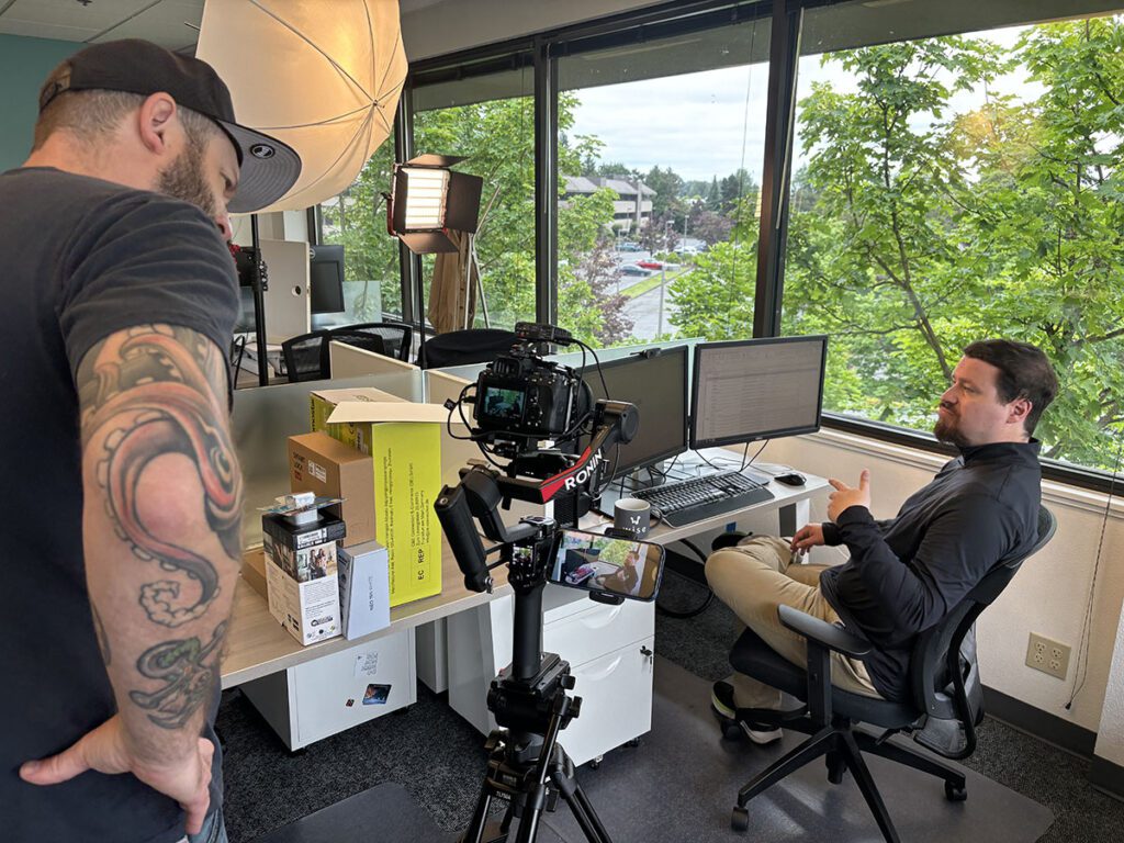 Editing process for the Wise Stream Studio.